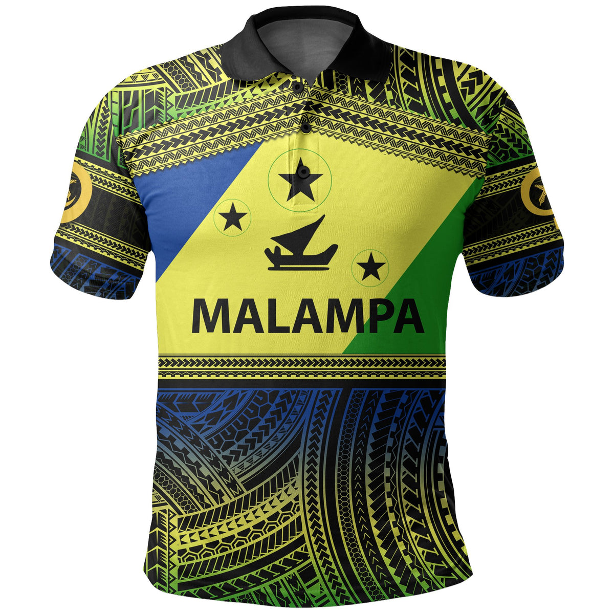 Malampa Day Polo Shirt Of Vanuatu Polynesian Patterns LT6 Unisex Yellow - Polynesian Pride