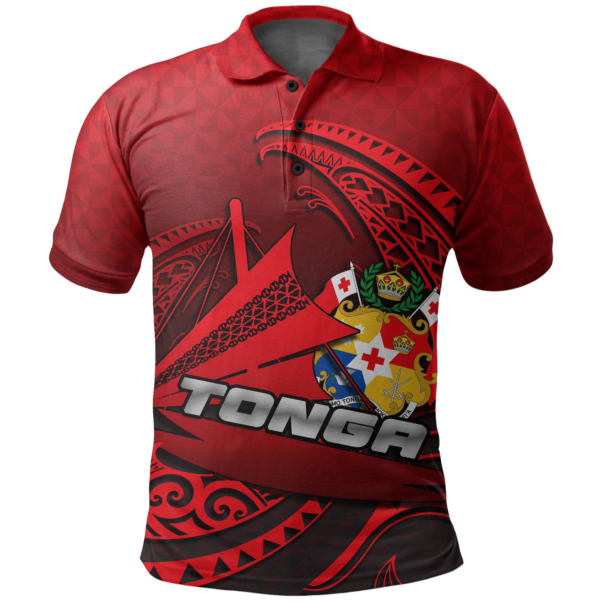 Tonga Emancipation Day Polo Shirt Kalia No.1 LT6 Unisex Red - Polynesian Pride