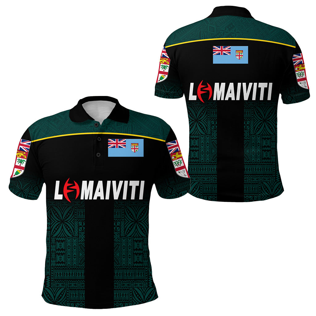 Fiji Lomaiviti Rugby Polo Shirt Simple Vibes LT8 Unisex Green - Polynesian Pride