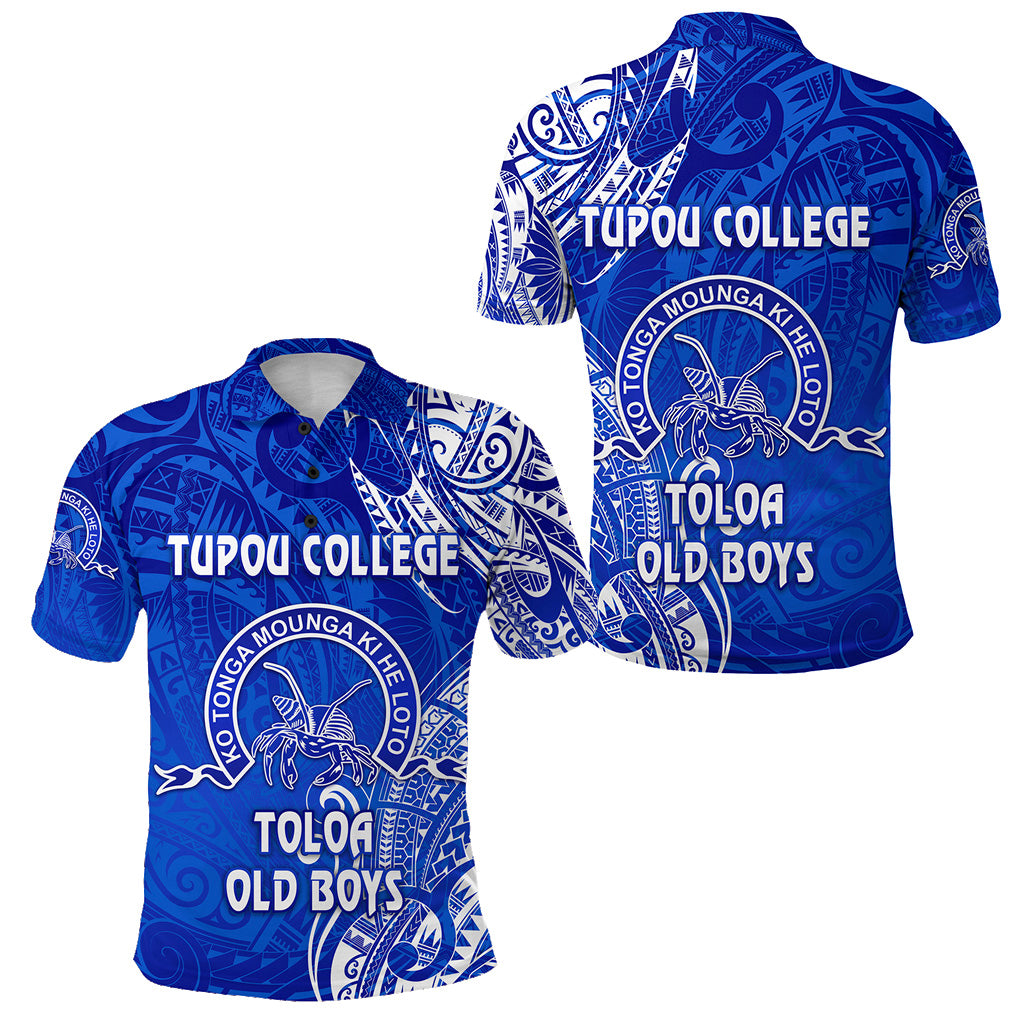 Tonga Tupou College Polo Shirt Toloa Old Boys Simple Vibes Blue LT8 Unisex Blue - Polynesian Pride