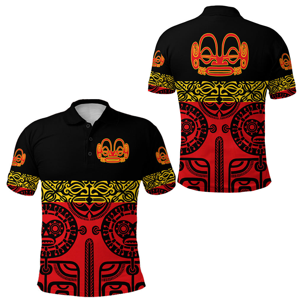 Marquesas Islands Polo Shirt Marquesan Tattoo Special Style Red LT8 - Polynesian Pride