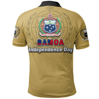 Samoa Independence Day Tribal Tattoo Coat Of Arms Polo Shirt No.2 LT6 - Polynesian Pride