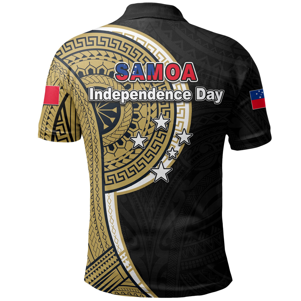Samoa Independence Day Tribal Tattoo Polo Shirt No.2 LT6 - Polynesian Pride