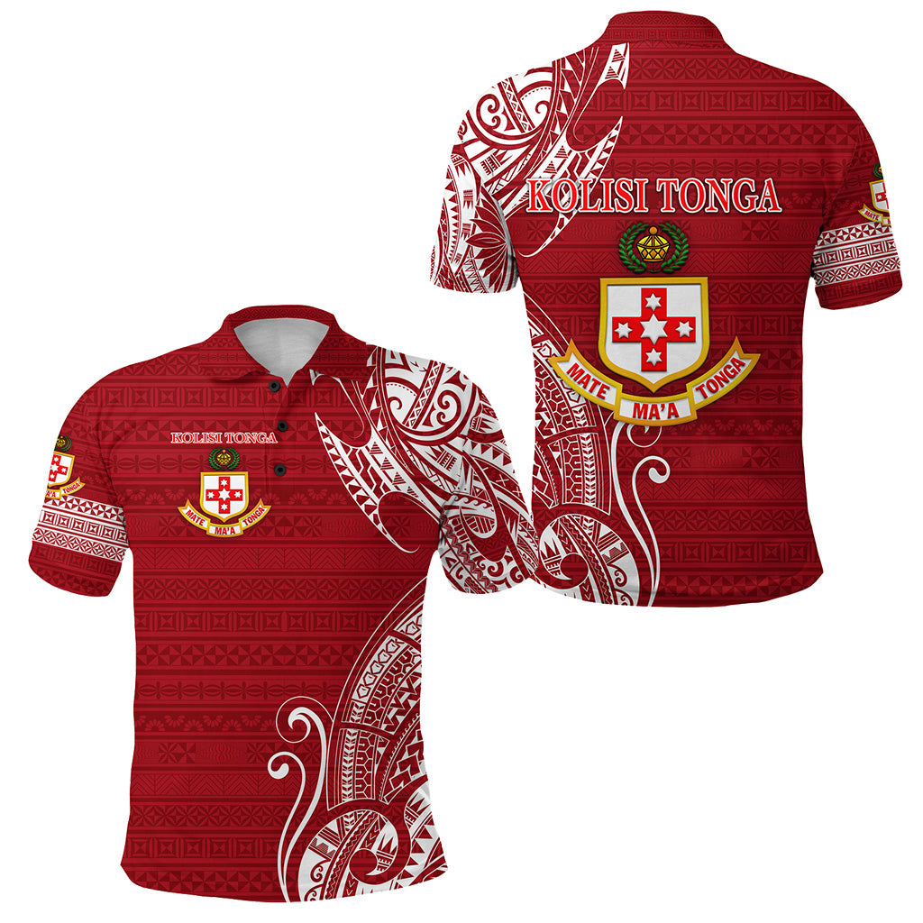 Kolisi Tonga Mate Maa Tonga Polo Shirt Simple LT8 Unisex Red - Polynesian Pride