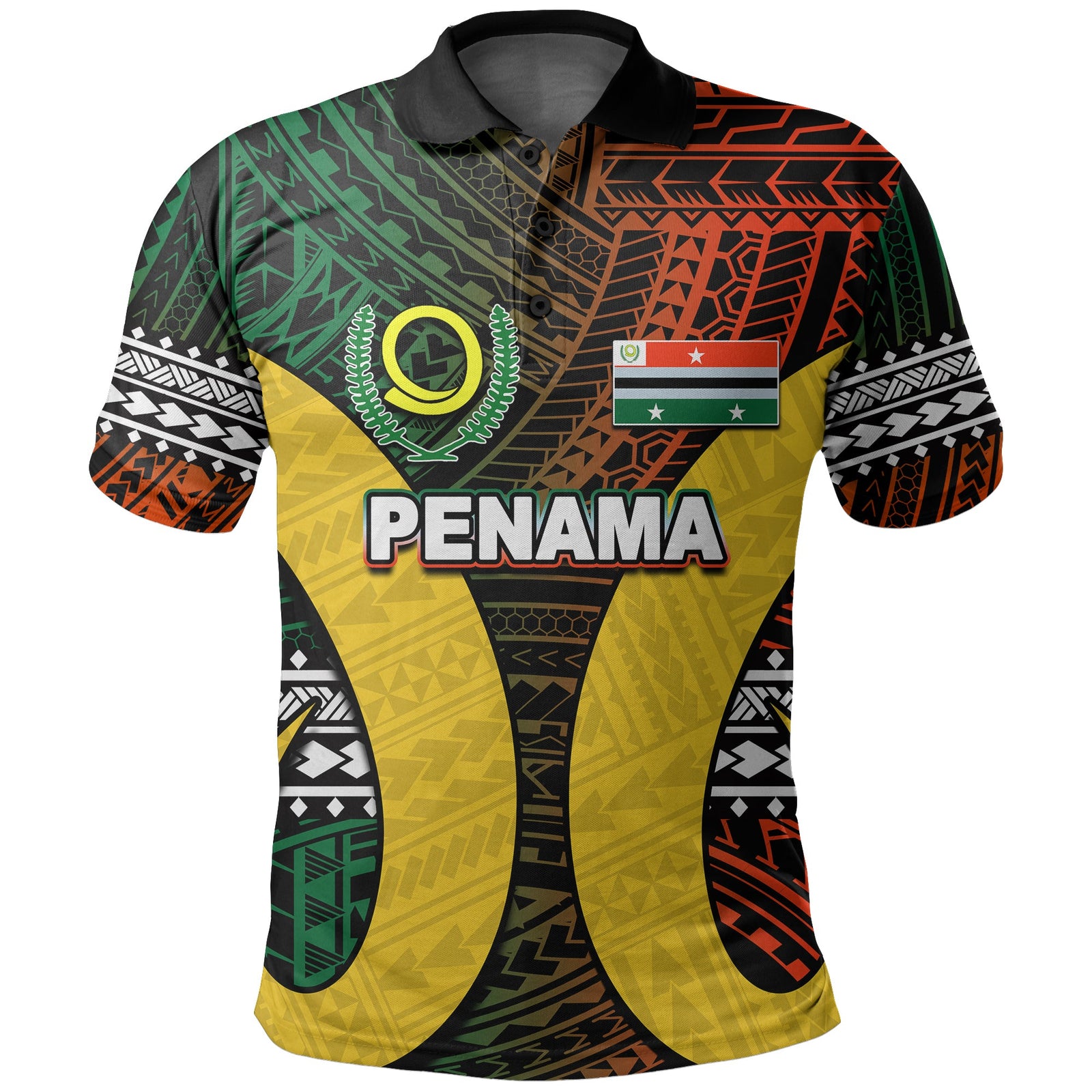 Custom Polynesian Penama Of Vanuatu Polo Shirt LT6 Art - Polynesian Pride