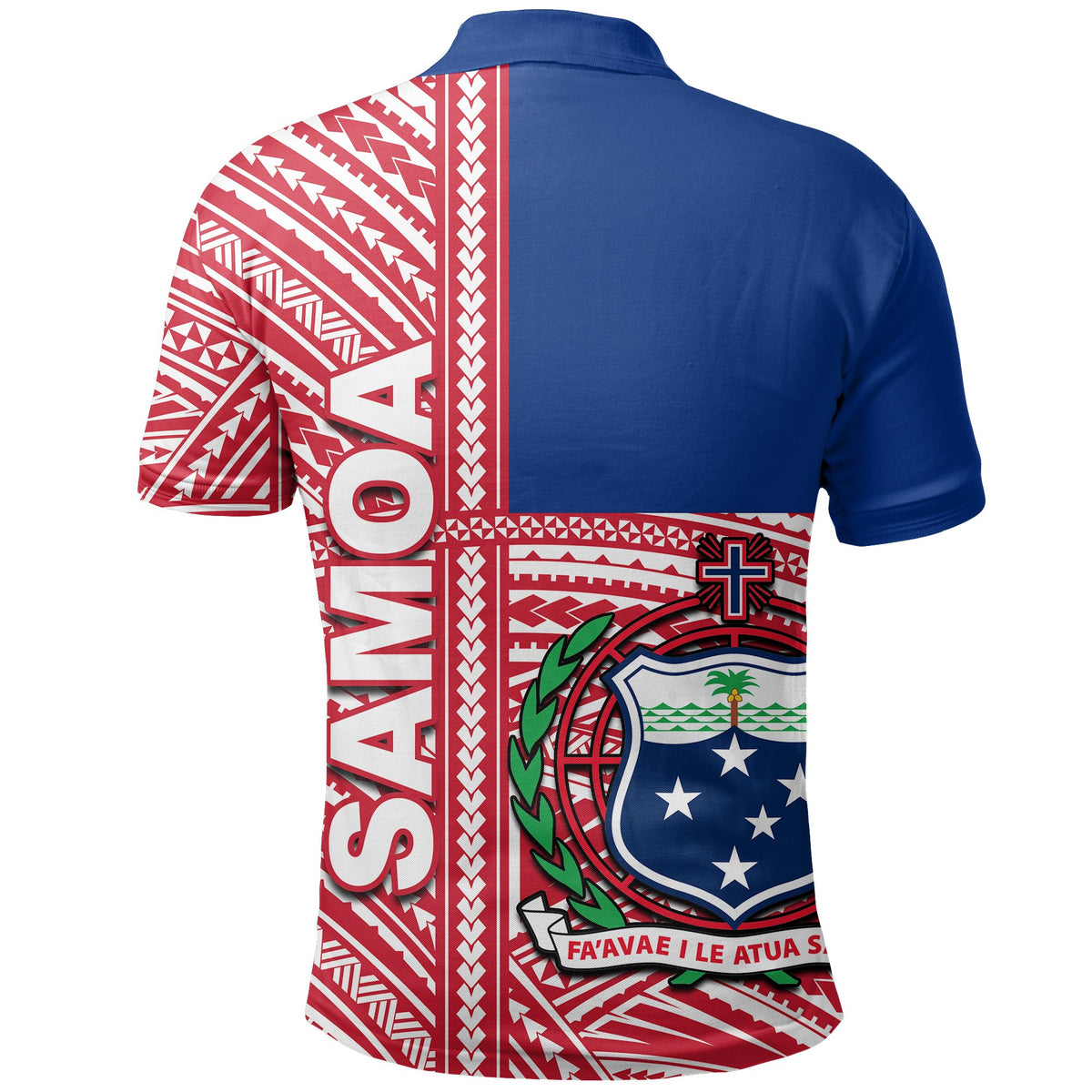 Samoa Flag Polynesian Polo Shirt - Polynesian Pride