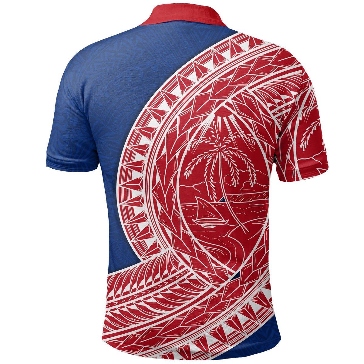 Guam Polo Shirt Rugby Version Coat Of Arms Polynesian - Polynesian Pride