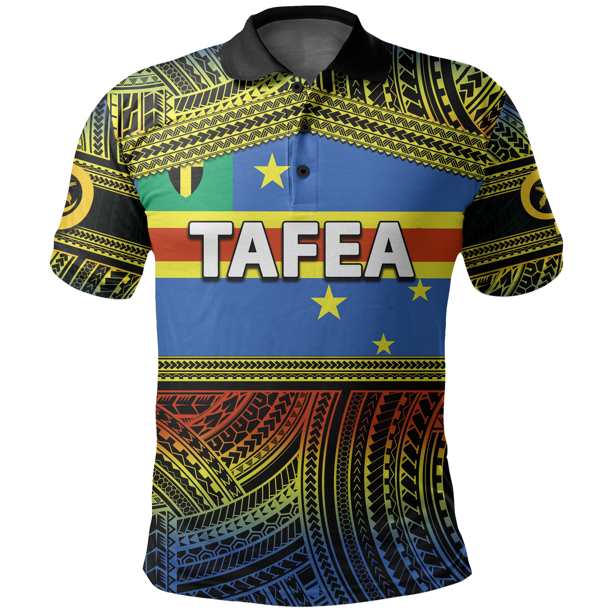 Custom Tafea Province Polo Shirt Of Vanuatu Polynesian Patterns Sil Natou LT6 Yellow - Polynesian Pride