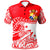 Tonga Custom Polo Shirt Youthful Dynamic Style White Color Unisex Red - Polynesian Pride