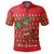 Hawaiian Turtle Christmas Polo Shirt Red Felix Style - Polynesian Pride