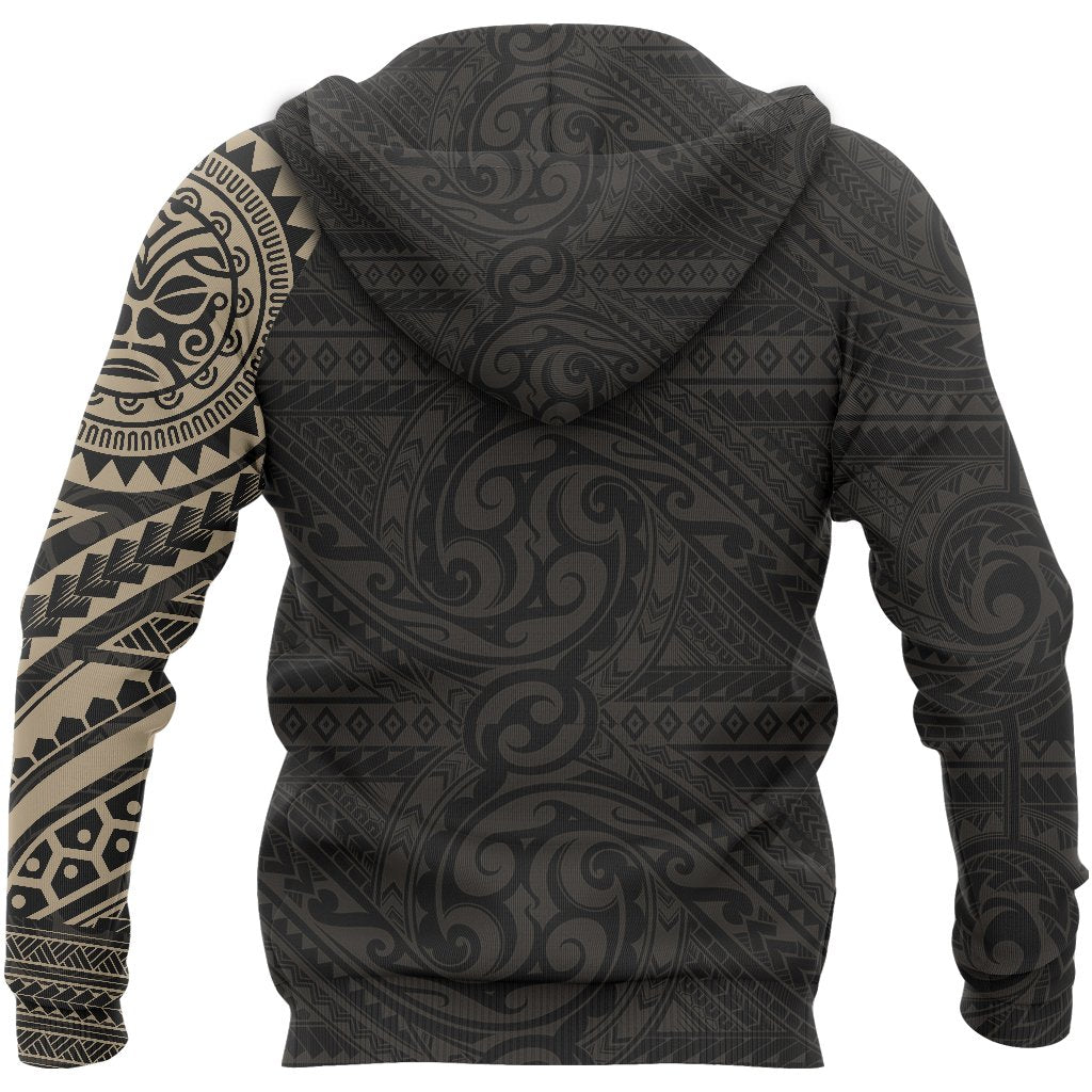 Hoodie Polynesian Face Tattoo Style - Polynesian Pride
