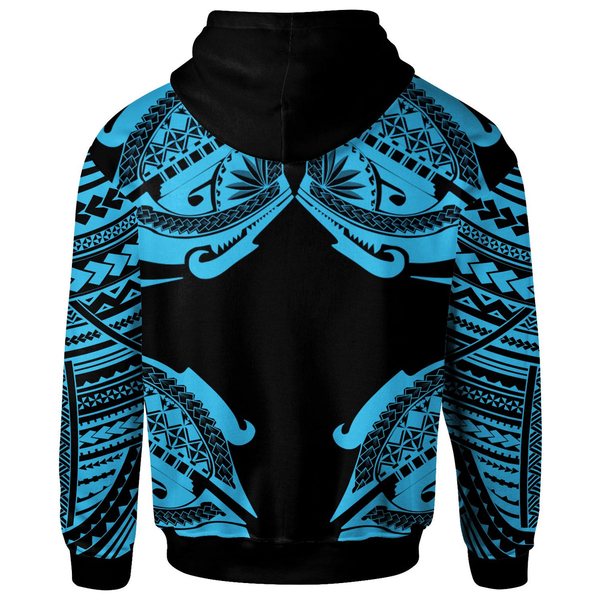 Polynesian Special Hoodie Angry Shark - Polynesian Pride