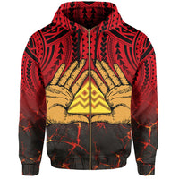 Hawaii Protect Mauna Kea Hoodie Zip Polynesian Hat - Polynesian Pride