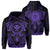 Polynesian Kakau Kanaka Turtle Map Hawaii Hoodie Circle Style Purple Unisex Purple - Polynesian Pride