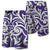 Hawaii Polynesian Maori Ethnic Ornament Board Shorts Purple Purple - Polynesian Pride