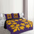 Hawaiian Royal Pattern Quilt Bed Set - Purple And Gold - L3 Style - AH - Polynesian Pride