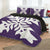 Hawaiian Royal Pattern Quilt Bed Set - Purple - E2 Style - AH - Polynesian Pride