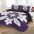 Hawaiian Royal Pattern Quilt Bed Set - Purple - L1 Style - AH - Polynesian Pride