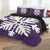 Hawaiian Royal Pattern Quilt Bed Set - Purple - H2 Style - AH - Polynesian Pride