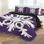 Hawaiian Royal Pattern Quilt Bed Set - Purple - F2 Style - AH - Polynesian Pride