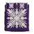 Hawaiian Royal Pattern Quilt Bed Set - Purple - K2 Style - AH Red - Polynesian Pride