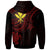 Hawaii Custom Zip up Hoodie Red Turtle - Polynesian Pride