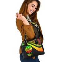Tahiti Shoulder Handbag - Reggae Polynesian Tentacle Tribal Pattern - Polynesian Pride