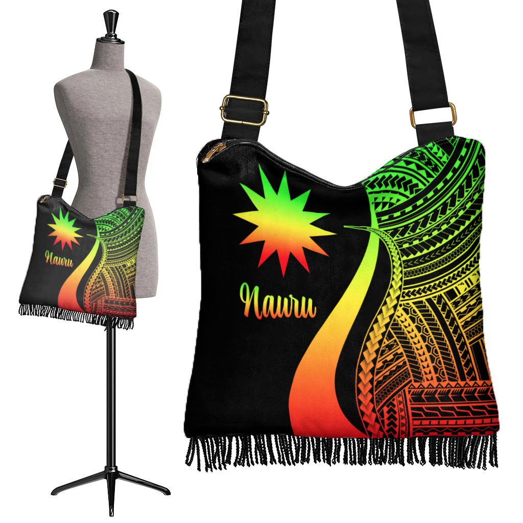 Nauru Boho Handbag - Reggae Polynesian Tentacle Tribal Pattern - Polynesian Pride