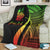 New Caledonia Custom Personalised Premium Blanket - Reggae Polynesian Tentacle Tribal Pattern Crest - Polynesian Pride