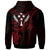 Kosrae Custom Zip up Hoodie Red Turtle - Polynesian Pride