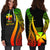 Wallis And Futuna Women's Hoodie Dress - Reggae Polynesian Tentacle Tribal Pattern - Polynesian Pride