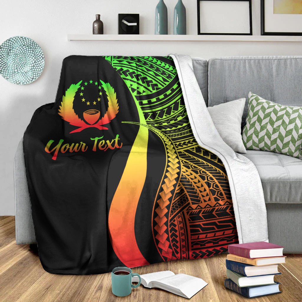 Pohnpei Custom Personalised Premium Blanket - Reggae Polynesian Tentacle Tribal Pattern - Polynesian Pride