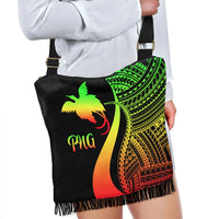 Papua New Guinea Boho Handbag - Reggae Polynesian Tentacle Tribal Pattern - Polynesian Pride