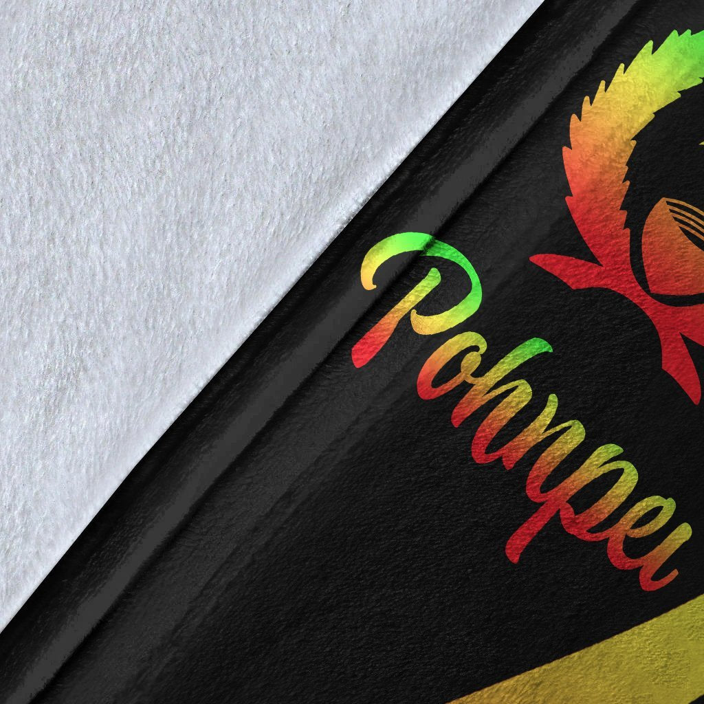 Pohnpei Premium Blanket - Reggae Polynesian Tentacle Tribal Pattern - Polynesian Pride