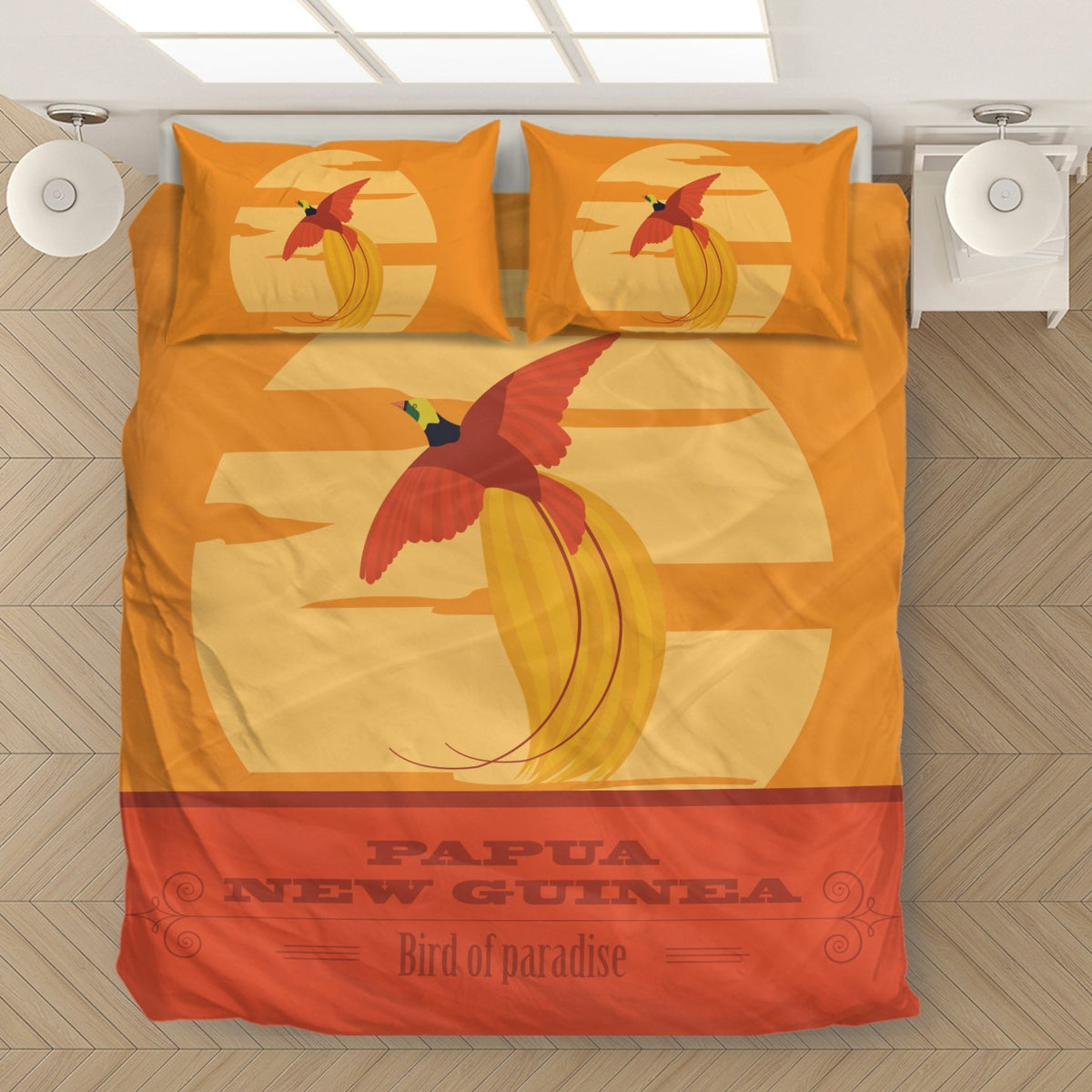 Papua New Guinea Duvet Cover Set - Raggiana Bird Of Paradise - Polynesian Pride
