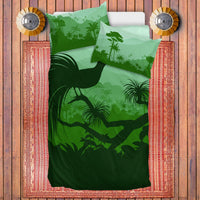 Papua New Guinea Duvet Cover Set - Forest Bird Painting - Polynesian Pride