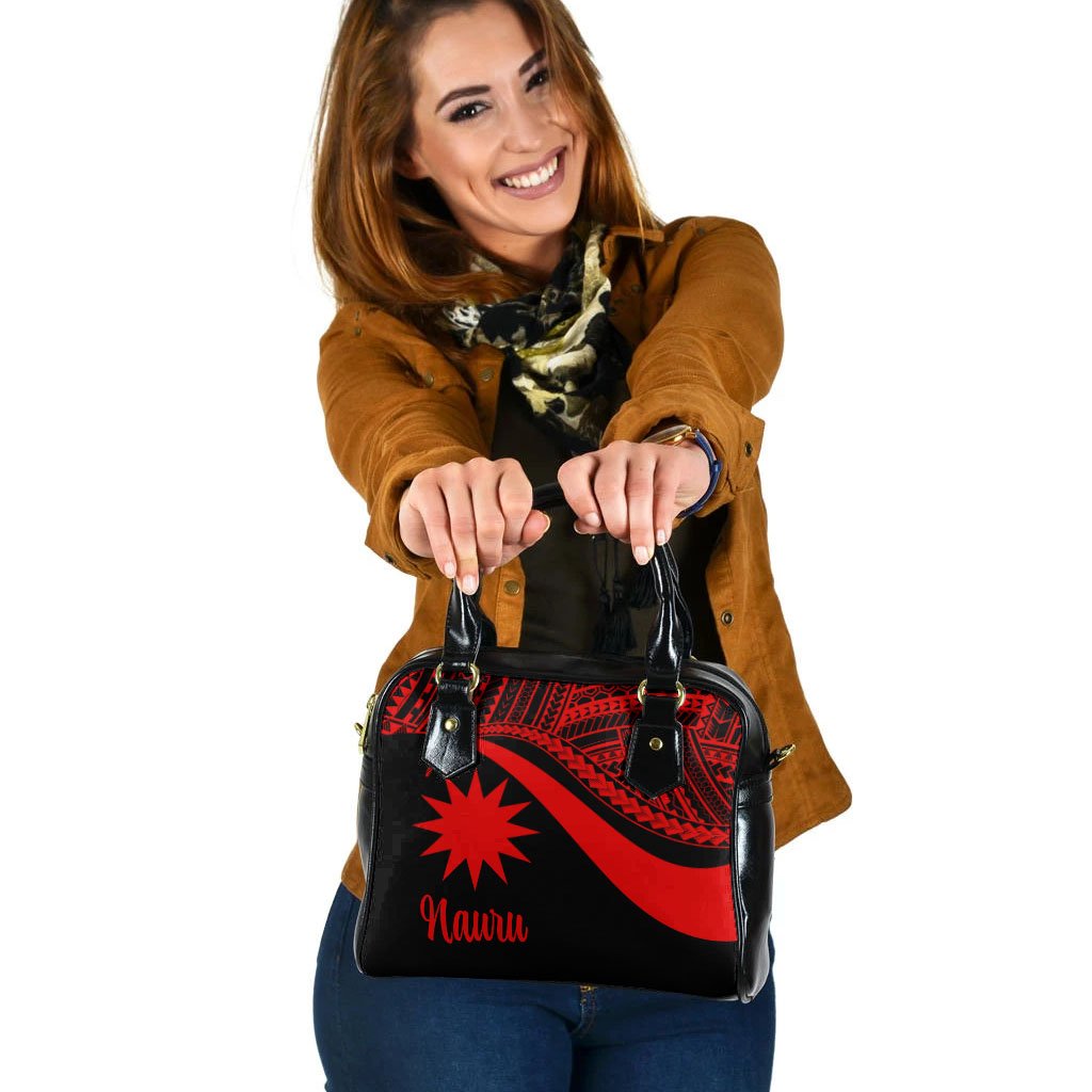 Nauru Shoulder Handbag - Red Polynesian Tentacle Tribal Pattern One Size Red - Polynesian Pride