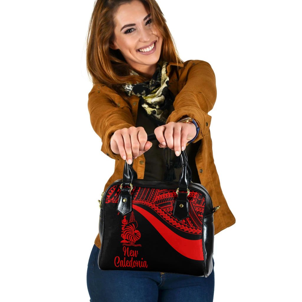 New Caledonia Shoulder Handbag - Red Polynesian Tentacle Tribal Pattern Crest One Size Red - Polynesian Pride