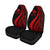 Wallis And Futuna Custom Personalised Car Seat Covers - Red Polynesian Tentacle Tribal Pattern - Polynesian Pride