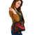 Marshall Islands Custom Personalised Shoulder Handbag - Red Polynesian Tentacle Tribal Pattern Crest - Polynesian Pride