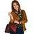 New Caledonia Shoulder Handbag - Red Polynesian Tentacle Tribal Pattern Crest - Polynesian Pride