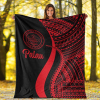 Palau Premium Blanket - Red Polynesian Tentacle Tribal Pattern Crest - Polynesian Pride