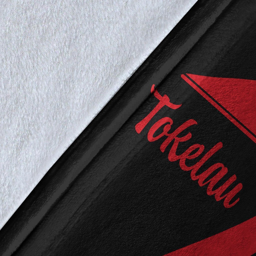 Tokelau Premium Blanket - Red Polynesian Tentacle Tribal Pattern - Polynesian Pride