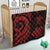 Marshall Islands Premium Quilt - Red Tentacle Turtle - Polynesian Pride