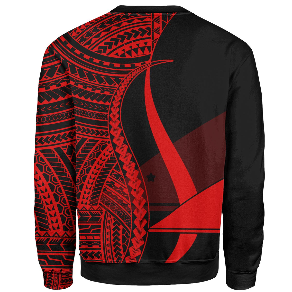 Tokelau Sweatshirt - Red Polynesian Tentacle Tribal Pattern - Polynesian Pride