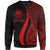 Federated States of Micronesia Custom Personalised Sweatshirt - Red Polynesian Tentacle Tribal Pattern Unisex Red - Polynesian Pride