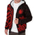 Nauru Sherpa Hoodie - Red Tentacle Turtle Crest - Polynesian Pride