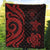 Niue Premium Quilt - Red Tentacle Turtle - Polynesian Pride