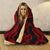 Samoa Hooded Blanket - Red Tentacle Turtle - Polynesian Pride