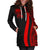 Federated States of Micronesia Women's Hoodie Dress - Red Polynesian Tentacle Tribal Pattern - Polynesian Pride